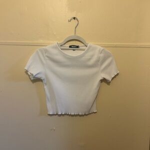 White crop top